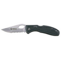 Rostfrei Lockback Knife w/ Anodized Aluminum Handle & Slotted Blade